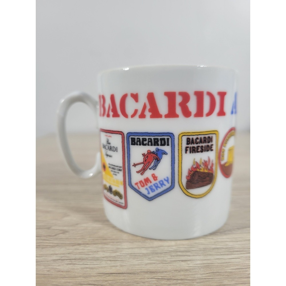 Bicardi Rum Apres Ski Lift 1970 coffee tea rum mug